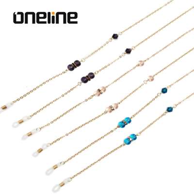 female fashion gold thin chains necklaces Eyewear Chain Glasses chain