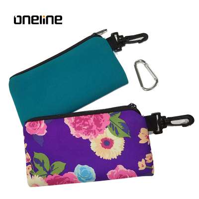 Reasonably custom flower pattern Neoprene mini optics sunglass glasses bag