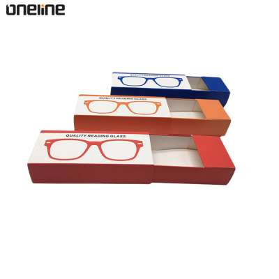 Promotional Designs Sunglasses Accessories Cheap Sliding Glasses Paper Box