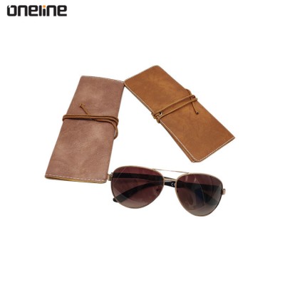 Wholesale Soft Pouch High Quality Sunglasses Case Drawstring Pouch ,Custom Logo Sunglasses Leather Case