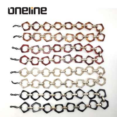 High quality acrylic glasses chain fashion multicolor sunglass chain package chain