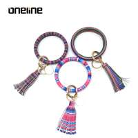 Fashion Multifunction Key Chain Tassels Leather Custom Tassel Bracelets/Car Key Chain/Fashion Bracelets